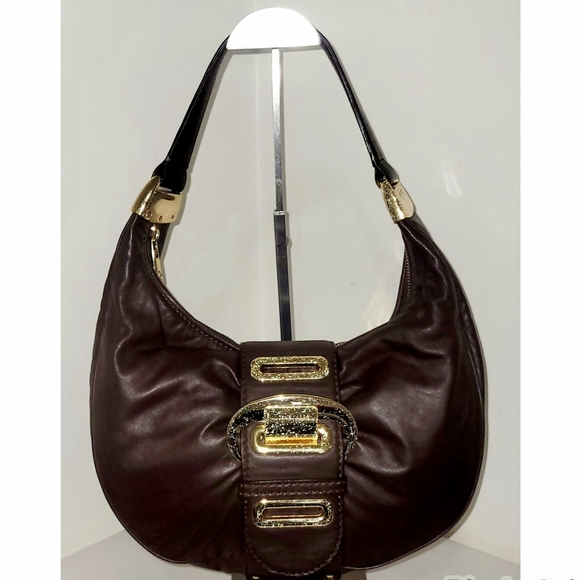 Michael Kors Mocha Soft Leather Morgan Hobo Bag - Picture 1 of 10